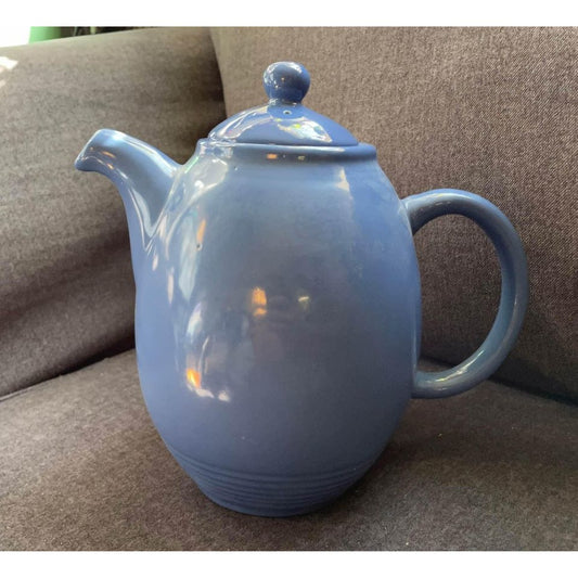 Lynns stoneware ceramic blue teapot